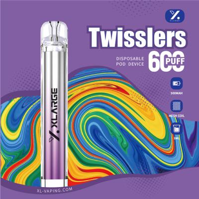 China 2ml E Liquid Crystal Bar Pod Disposable Vapes With 600 Puffs 500mAh for sale