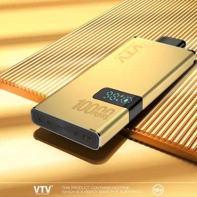 China VTV Vape Mbay LED Display 10000 Puffs Disposable Vape Single And Dual Mesh Coil MTL Te koop