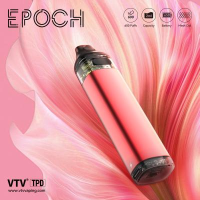 China VTV Epoch Refillable Pod System Powerful 650mAh Battery Mesh Coil 10 Leather Colors à venda