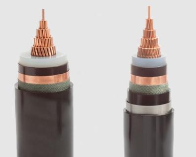 China 18/30 (36) Kv 300mm2 Copper Aluminum Conductor Single Core XLPE Insulated Unarmored Cable for sale