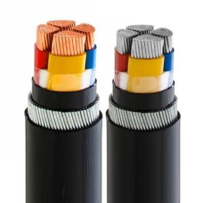 China Cables de baja tensión de cobre/aluminio de enterramiento directo de cable de baja tensión de 4 núcleos de baja tensión en venta