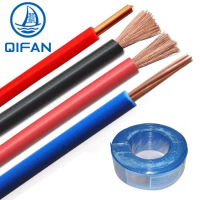 China Building Wire Cable PVC 1.5 2.5 4 6 10 mm2 Black Red Wire House Building Wire for sale