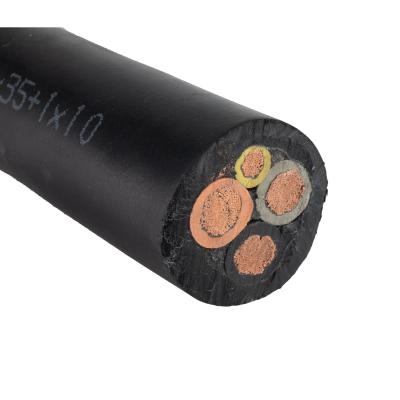 China Rubber Insulated Cable Flexible Rubber Welding Cable 70mm2 25mm2 Copper for Industrial Yh H01n2d for sale