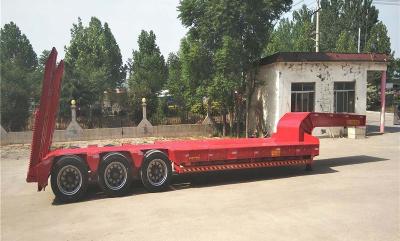 Chine Lit plat résistant refourbi de camion de remorque de 13000mm bas pour l'excavatrice Transport à vendre