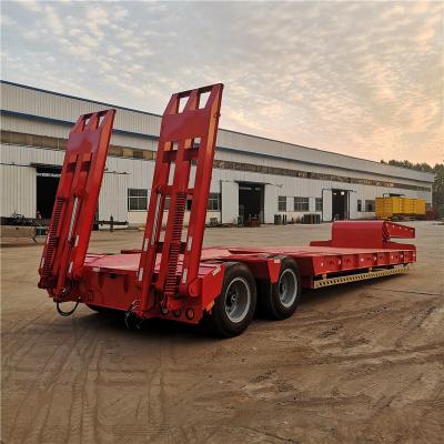 Chine Lit plat résistant refourbi de camion de remorque de 13000mm bas pour l'excavatrice Transport à vendre