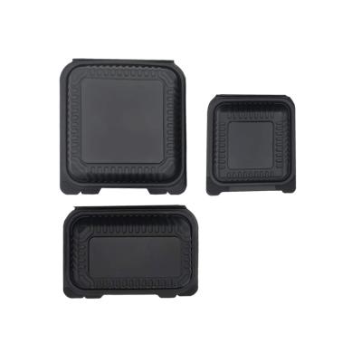 China China production wholesale black disposable dissolvable dish with lid packing box with lid for sale