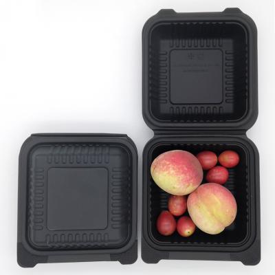 China 100% biodegradable compostable large bioplastic disposable plate packing box for sale