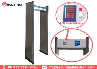 China Gatekeeper Metal Detector Body Scanner Security Door Frame 6 Detecting Zones for sale
