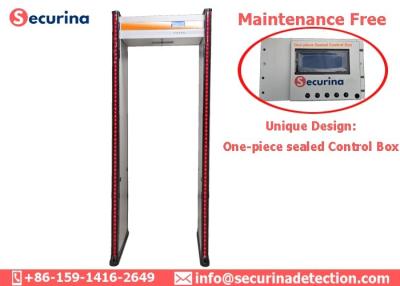 China Security Checking Walk Through Gate Metal Detector , Multi Zone Metal Detector for sale