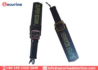 China Manual Metal Hand Held Security Detector 20cm Area With Sound / Vibration Alarming for sale