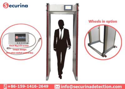 China Exhibition Railway Station Door Frame Metal Detector 33 Zones Checkpoint 50/60Hz for sale