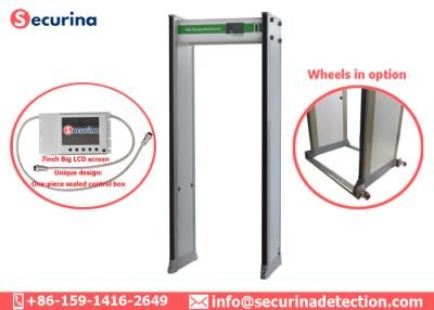 China Walk Through Archways Metal Detectors High Speed Passing With Aluminum Head Box for sale
