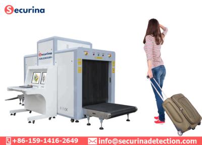 China Dual View Imaging Airport Security X Ray Machine , Luggage Scanning Inspection Scanner for sale