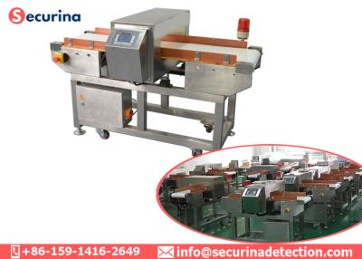 China Audible / Visual Alarm Industrial Metal Detector Conveyor Fe/0.6mm Sus/1.2mm Sensitivity for sale