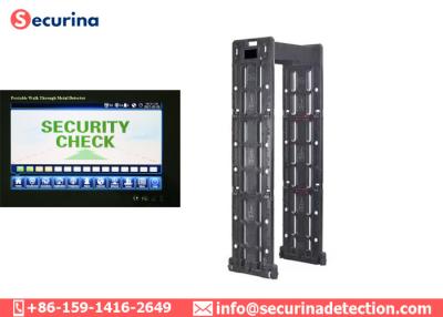 China 24 Zones Touch Screen Portable Walk Through Metal Detector For Security Check for sale