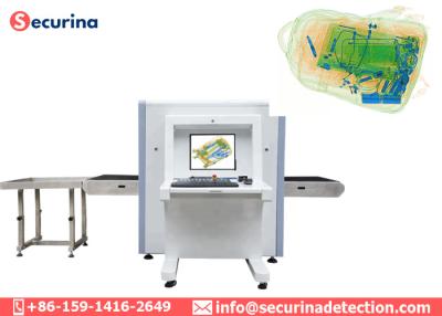 China Dual Energy X Ray Baggage Scanner Machine Display Color Scanning Image SA6550 for sale