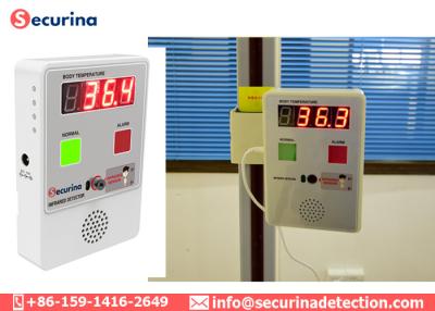 China Touchless Wall Mounted Human Temperature Measure Thermometer with LED Display Result for sale