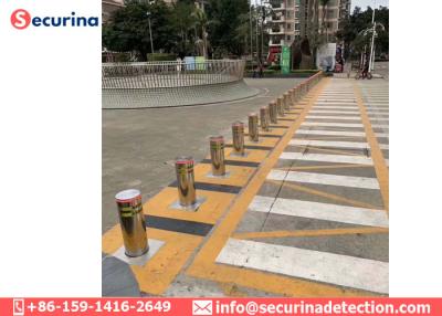 China 304 Stainless Steel Hydraulic Automatic Parking Rising Bollards Car Park Security Bollards for sale