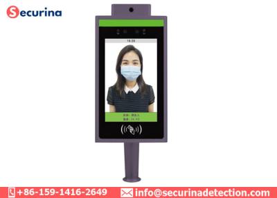 中国 AIの顔認識のカメラが付いている生物測定の赤外線画像の温度の測定の温度計のパネル 販売のため