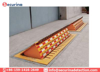 China 500mm Rising Height A3 Steel Hydraulic Road Barriers IP68 Waterproof Traffic Blocking for sale