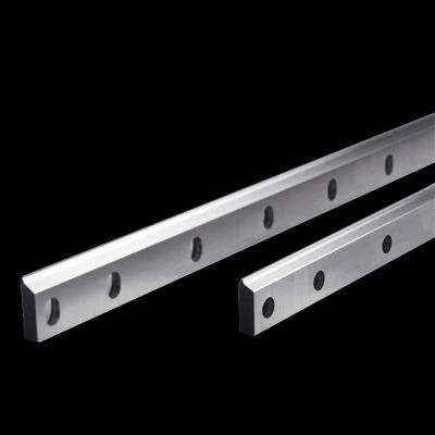 China Industry Straight Perforation Tungsten Steel Cold Sheet Metal Guillotine Shear Blades for sale