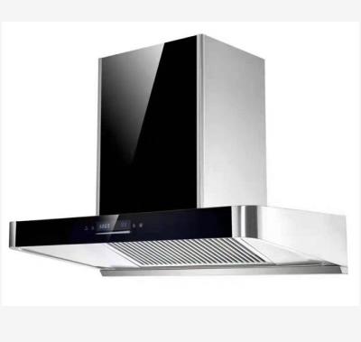 China Household T Shape Chimney Hood Electric Wall Mounted Range Hood 220V Kitchen Extractor for sale