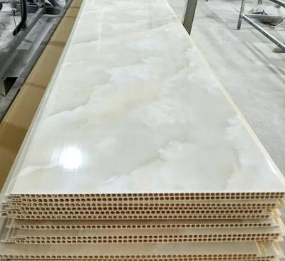 Китай 8-10 мм толщины Декоративные ПВХ стеновые панели Звуконепроницаемые пластиковые стеновые панели продается