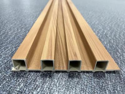 China Wooden Plastic WPC Fluted Panel Width 300mm UV Resistance Custom for sale