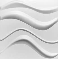 China Painéis de parede 3D interiores brancos superfície lisa folhas de revestimento de PVC à venda