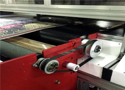 China Flatbed Fabric Inkjet Printers With Water Based Ink Industrial Printhead for sale