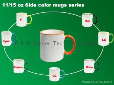 China 11and 15 OZ Side Color series MUG for sale