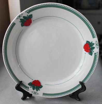 China Sublimation 8" Green Border Strawberry plate for sale