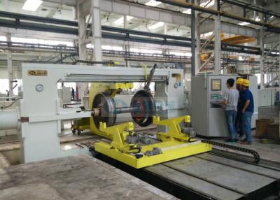 China Máquina hidráulica horizontal da imprensa da roda da estrada de ferro com cilindro dobro à venda