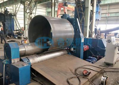 China 60mm Plate Bending Rolling Machine Three Rolls PLC For Shipbuilding Boiler for sale