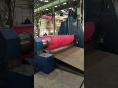 60mm Plate Bending Rolling Machine PLC For Shipbuilding Boiler