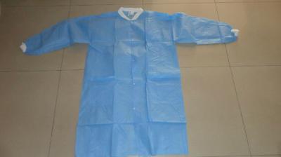 China Waterproof Medical Isolation Suit , Blue / White Disposable Coveralls for sale