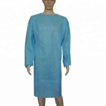 Chine Les robes chirurgicales de pliage vétérinaire en plastique jetable blanc de Sms imperméabilisent à vendre