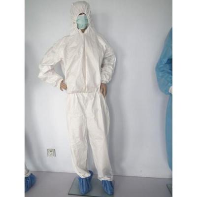 China Hospital / Medical Isolation Gowns High Breathability White / Blue Color for sale