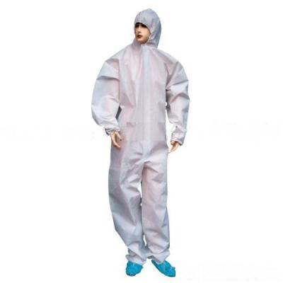 China Disposable PP Isolation Gown 165cm - 185cm Size Jumpsuit Structure CE Approval for sale