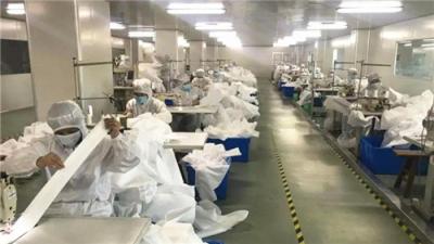 Китай Костюм предохранения от Ebola химического Biohazard Ppe защитный кислотоупорный продается