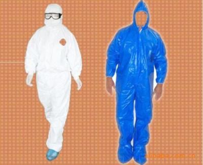 China 165cm - 185cm Disposable Protective Suit Customer Color Water Resistant for sale