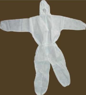 China Traje lleno protector plástico del cuerpo de Hazmat del color blanco en venta