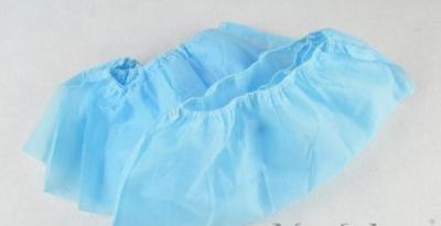 China Safe Non Woven Disposable Shoe Cover Elastic Top Fluid Repellent Lightweight for sale