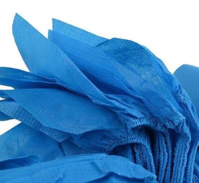 Chine Bâches en plastique bleues de couvre-chaussure d'hôpital jetables à vendre