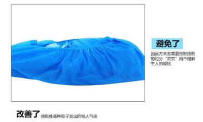China Biodegradable Shoe Bootie Covers , Slip Resistant Indoor Plastic Shoe Covers for sale