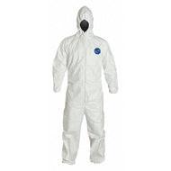 China Bunny Chemical Resistant PPE Coveralls Elastive Waist With Hood for sale