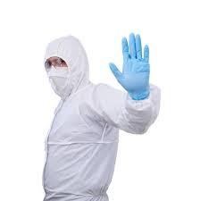 China Disposable Safety Dust Proof Coveralls , Protective Clothing In Health And Social Care for sale