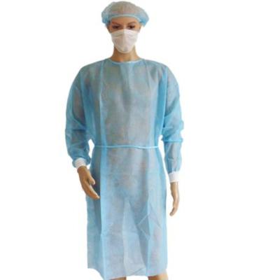 China Non Woven Microfiber Nurse Isolation Non Sterile Disposable Gowns for sale