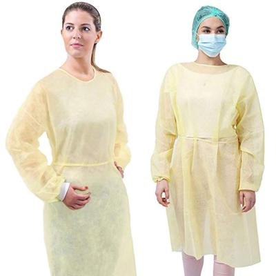 China Vestidos longos descartáveis médicos do paciente hospitalizado da luva do PPE para a venda à venda