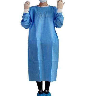 China Full Disposable Fluid Resistant Protection Isolation Gowns Full Length for sale
